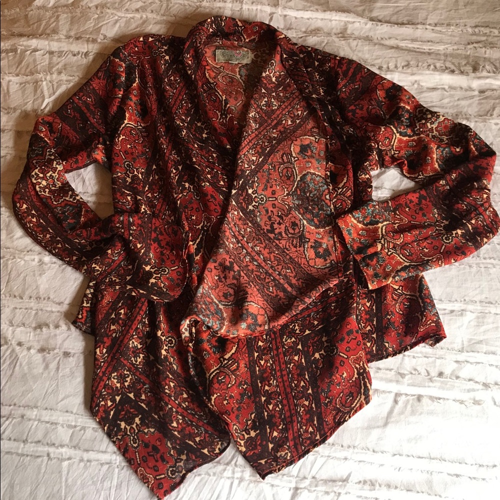 Bandana Print Cardigan